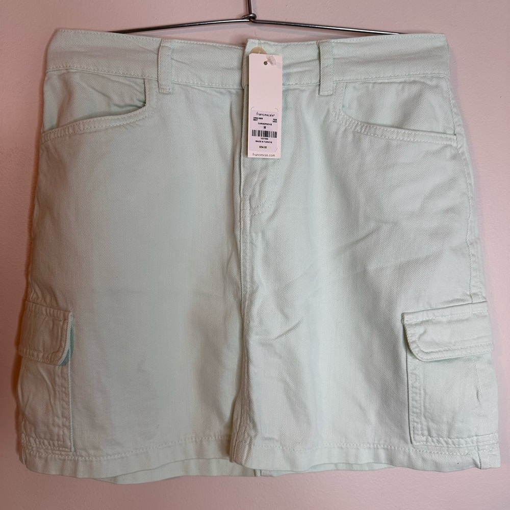 Francesca's Collections Mint Cargo Skirt